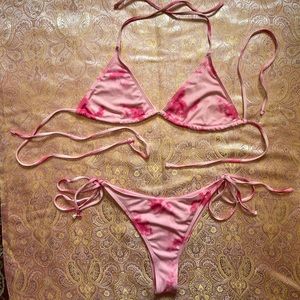 Pink Tie Dye Bikini